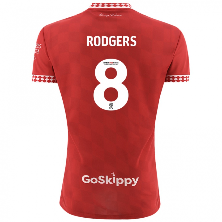 Kinder Amy Rodgers #8 Rot Heimtrikot Trikot 2024/25 T-Shirt Österreich