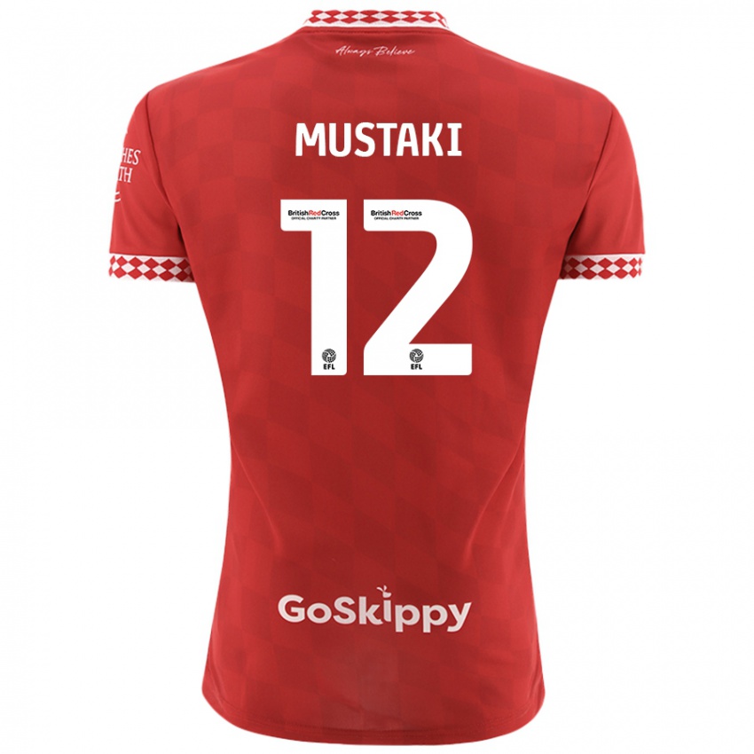 Kinder Chloe Mustaki #12 Rot Heimtrikot Trikot 2024/25 T-Shirt Österreich