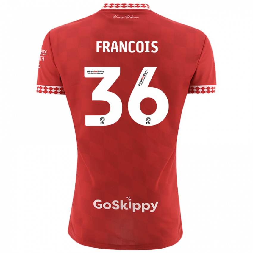 Kinder Marlee Francois #36 Rot Heimtrikot Trikot 2024/25 T-Shirt Österreich