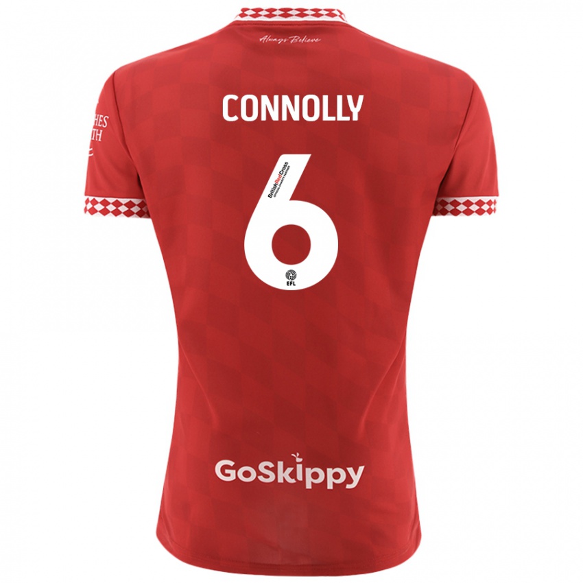 Kinder Megan Connolly #6 Rot Heimtrikot Trikot 2024/25 T-Shirt Österreich