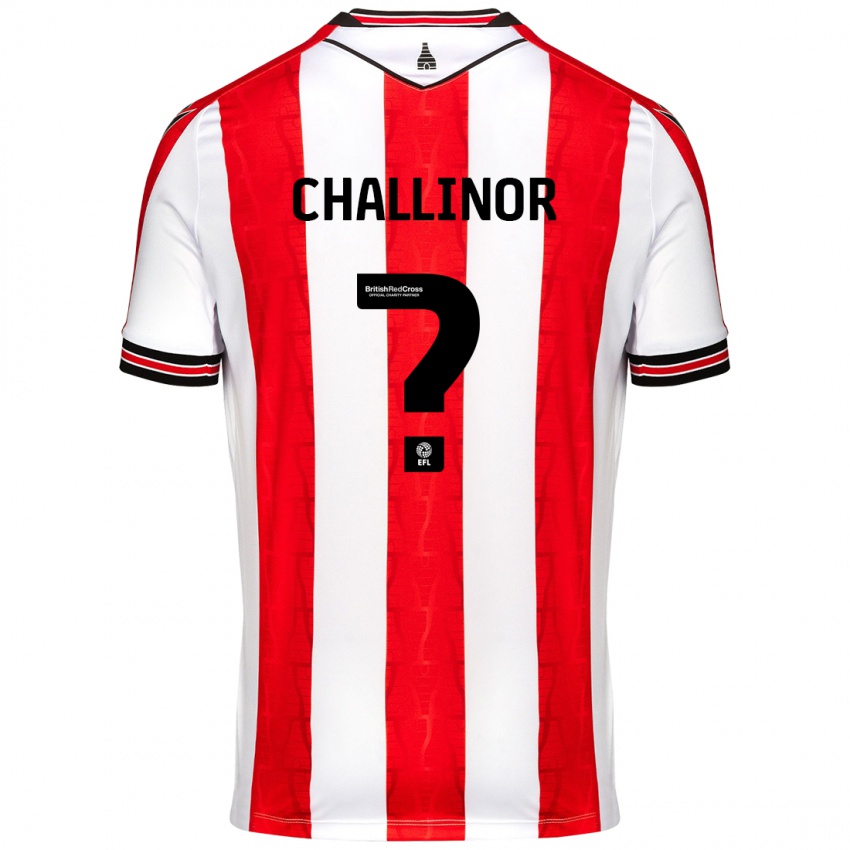 Kinder Oliver Challinor #0 Rot Weiß Heimtrikot Trikot 2024/25 T-Shirt Österreich