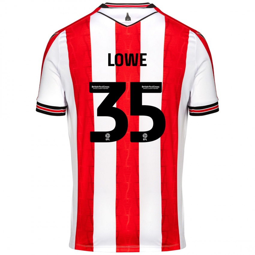 Kinder Nathan Lowe #35 Rot Weiß Heimtrikot Trikot 2024/25 T-Shirt Österreich