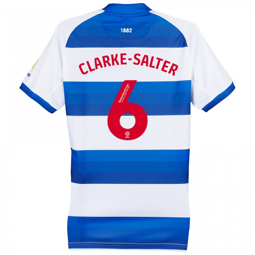 Kinder Jake Clarke-Salter #6 Weiß Blau Heimtrikot Trikot 2024/25 T-Shirt Österreich