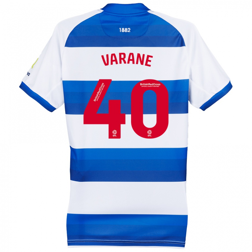 Kinder Jonathan Varane #40 Weiß Blau Heimtrikot Trikot 2024/25 T-Shirt Österreich