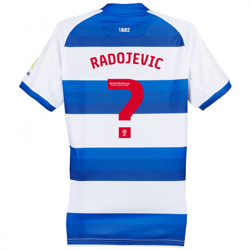 Kinder Luka Radojevic #0 Weiß Blau Heimtrikot Trikot 2024/25 T-Shirt Österreich