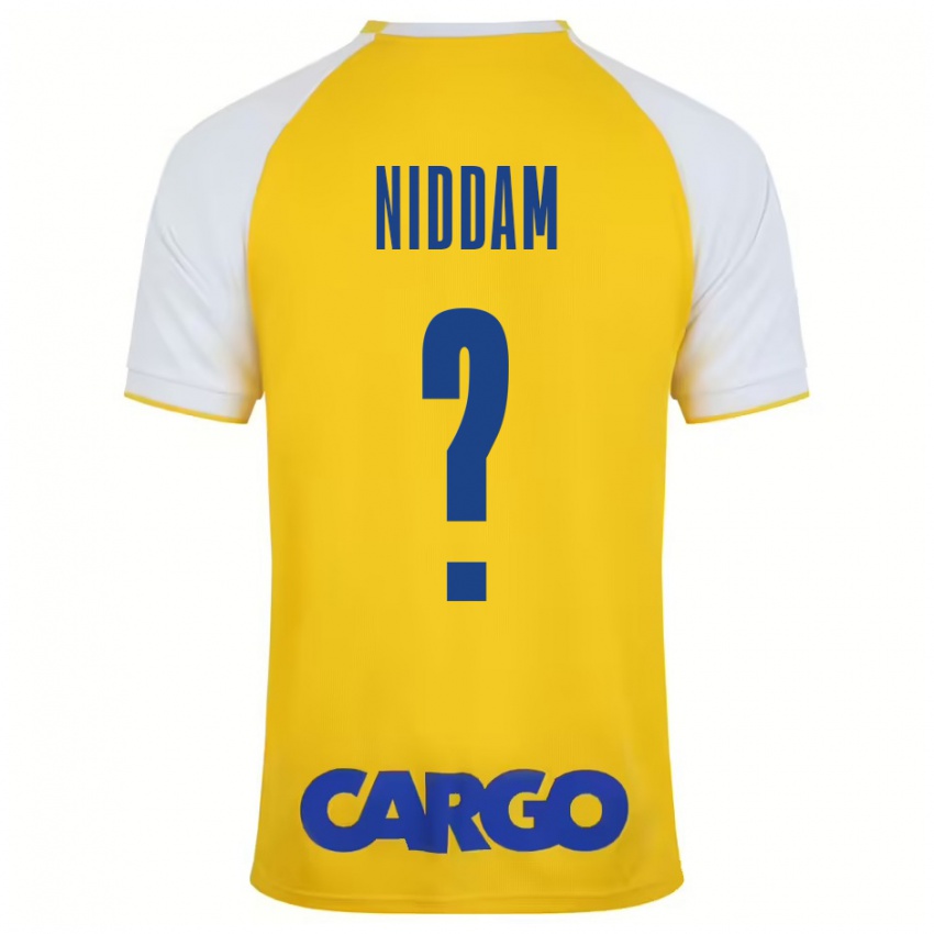 Kinder Nadav Niddam #0 Gelb Weiß Heimtrikot Trikot 2024/25 T-Shirt Österreich