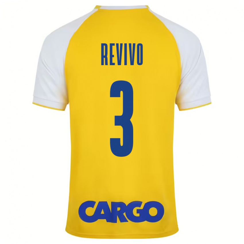 Kinder Roy Revivo #3 Gelb Weiß Heimtrikot Trikot 2024/25 T-Shirt Österreich