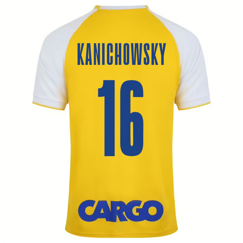 Kinder Gabi Kanichowsky #16 Gelb Weiß Heimtrikot Trikot 2024/25 T-Shirt Österreich