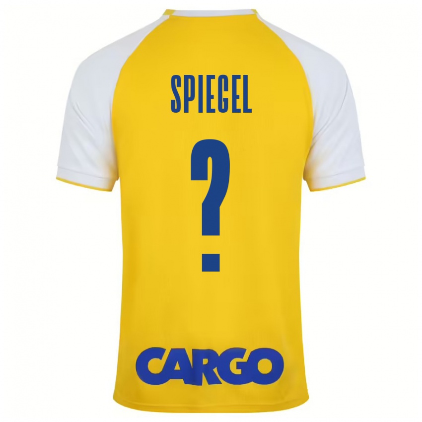 Kinder Liran Spiegel #0 Gelb Weiß Heimtrikot Trikot 2024/25 T-Shirt Österreich