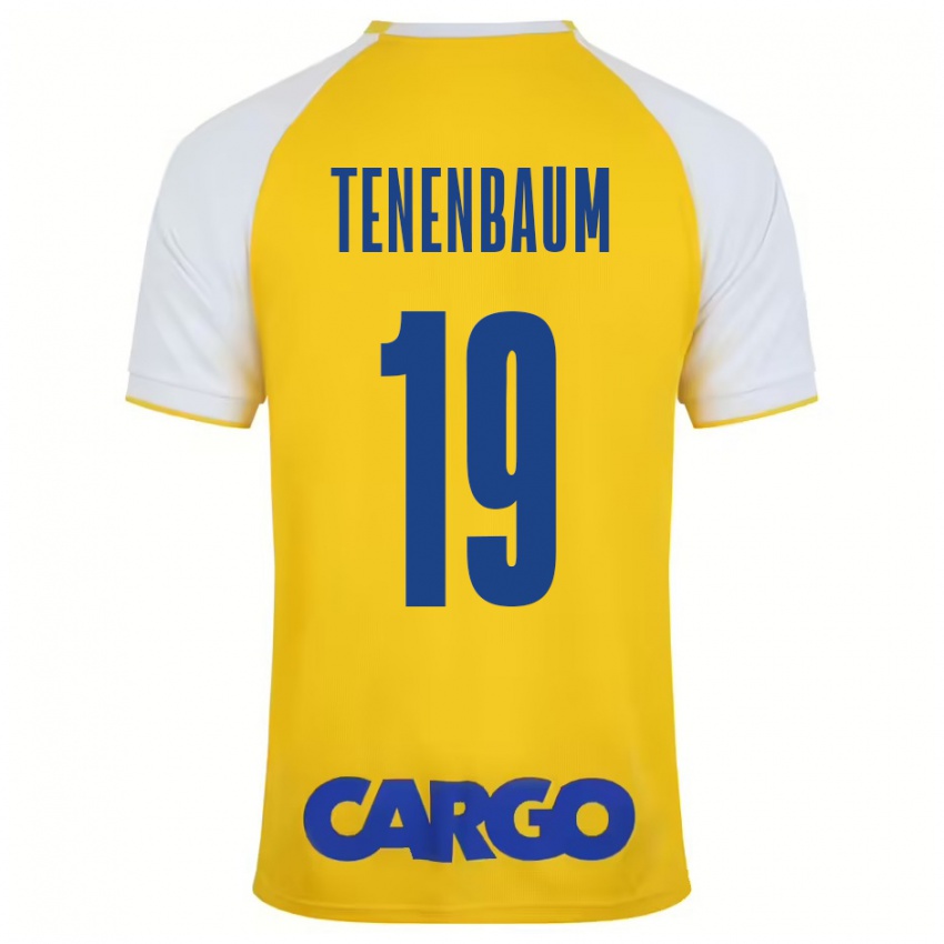 Kinder Daniel Tenenbaum #19 Gelb Weiß Heimtrikot Trikot 2024/25 T-Shirt Österreich