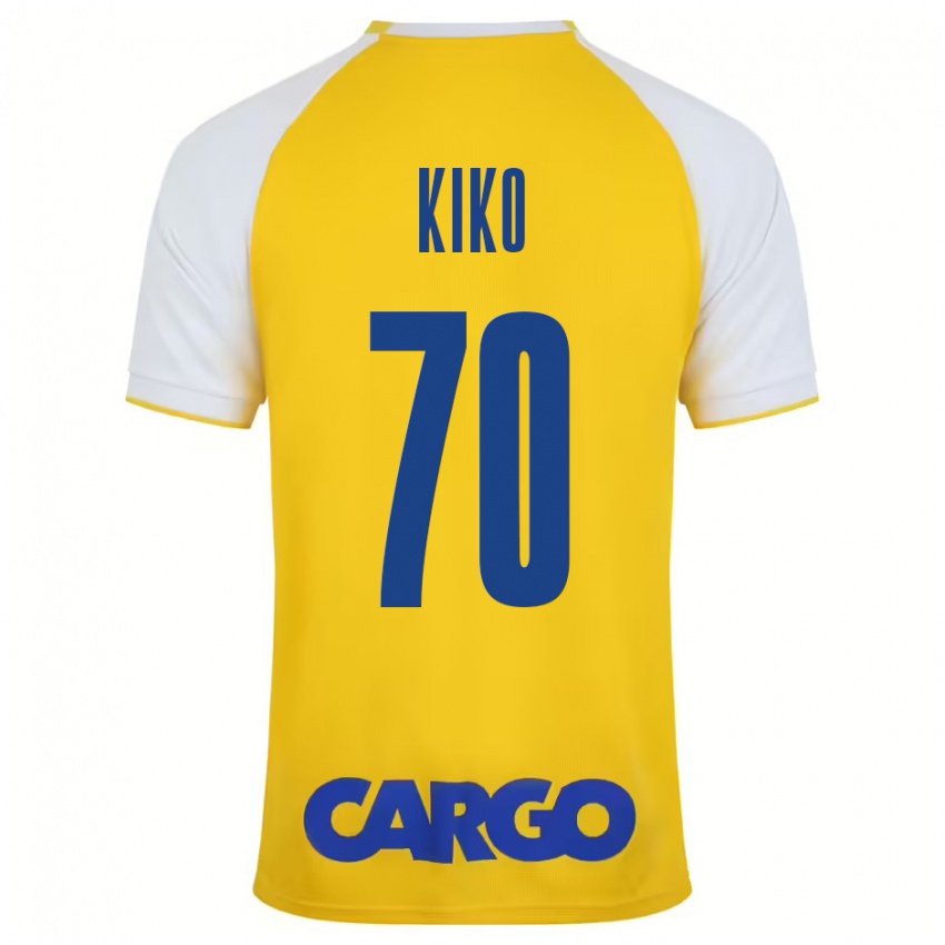 Kinder Kiko Bondoso #70 Gelb Weiß Heimtrikot Trikot 2024/25 T-Shirt Österreich