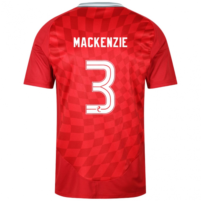 Kinder Jack Mackenzie #3 Rot Heimtrikot Trikot 2024/25 T-Shirt Österreich