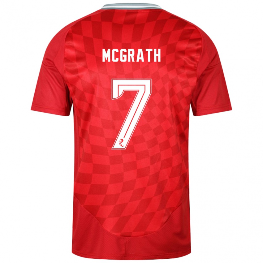 Kinder Jamie Mcgrath #7 Rot Heimtrikot Trikot 2024/25 T-Shirt Österreich