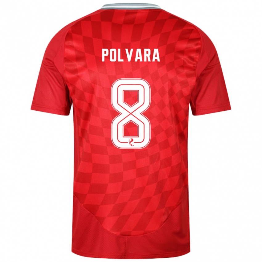 Kinder Dante Polvara #8 Rot Heimtrikot Trikot 2024/25 T-Shirt Österreich