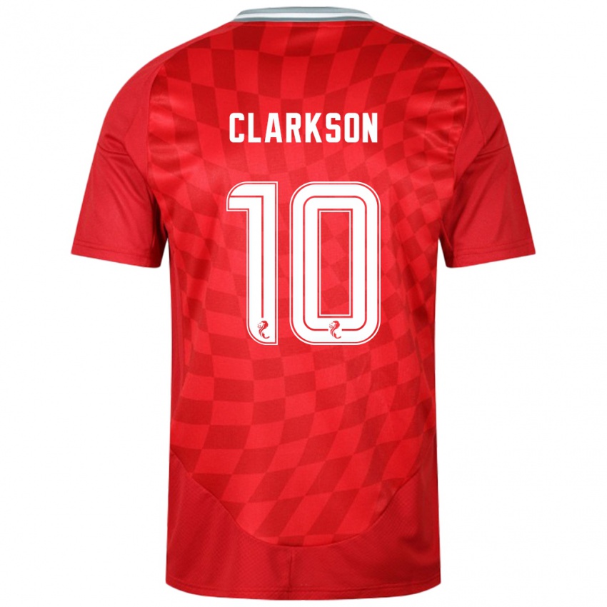 Kinder Leighton Clarkson #10 Rot Heimtrikot Trikot 2024/25 T-Shirt Österreich