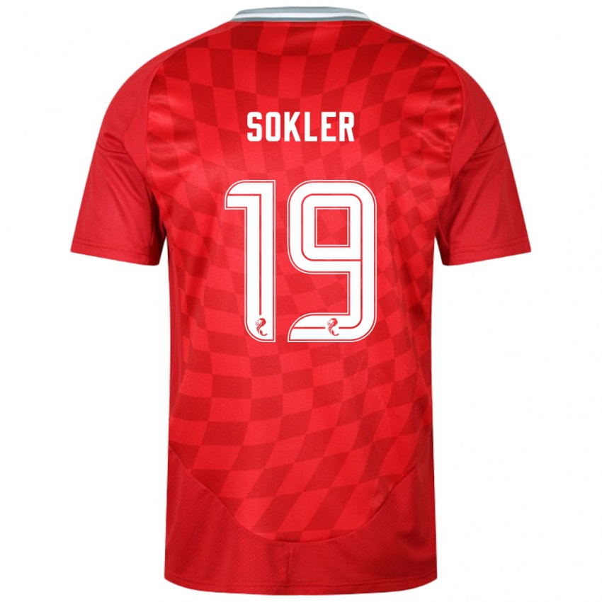 Kinder Ester Sokler #19 Rot Heimtrikot Trikot 2024/25 T-Shirt Österreich