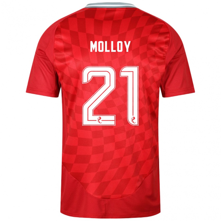 Kinder Gavin Molloy #21 Rot Heimtrikot Trikot 2024/25 T-Shirt Österreich