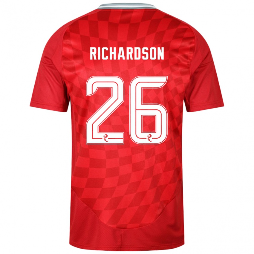 Kinder Jayden Richardson #26 Rot Heimtrikot Trikot 2024/25 T-Shirt Österreich