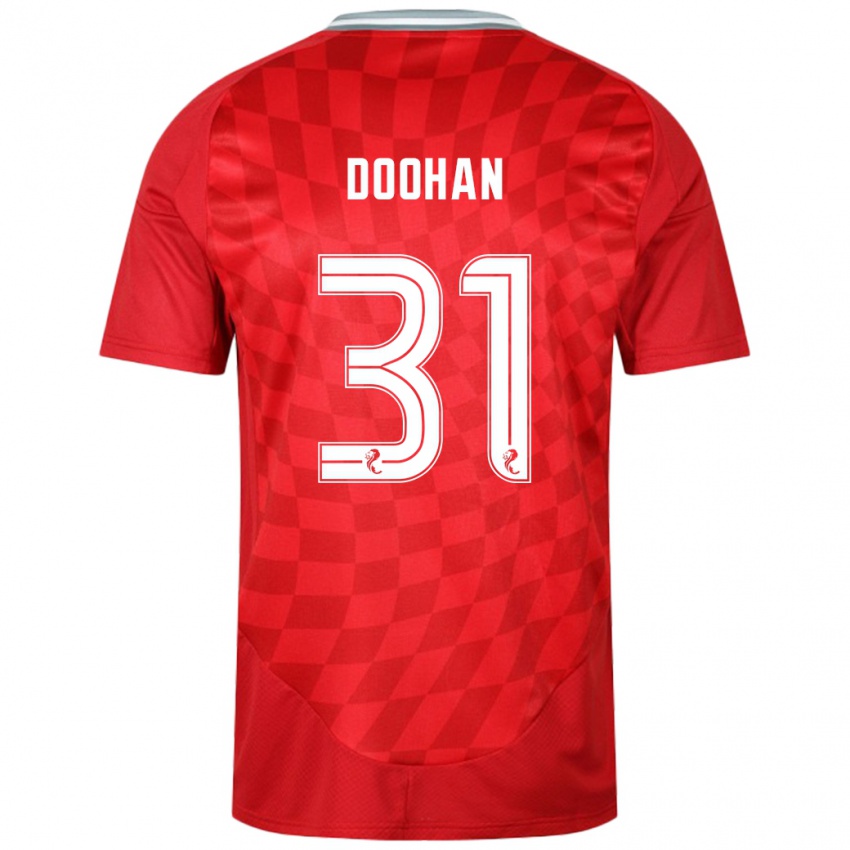 Kinder Ross Doohan #31 Rot Heimtrikot Trikot 2024/25 T-Shirt Österreich