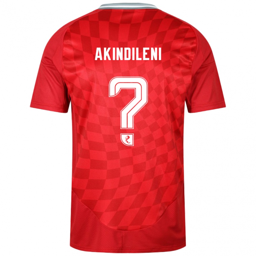 Kinder Timothy Akindileni #0 Rot Heimtrikot Trikot 2024/25 T-Shirt Österreich