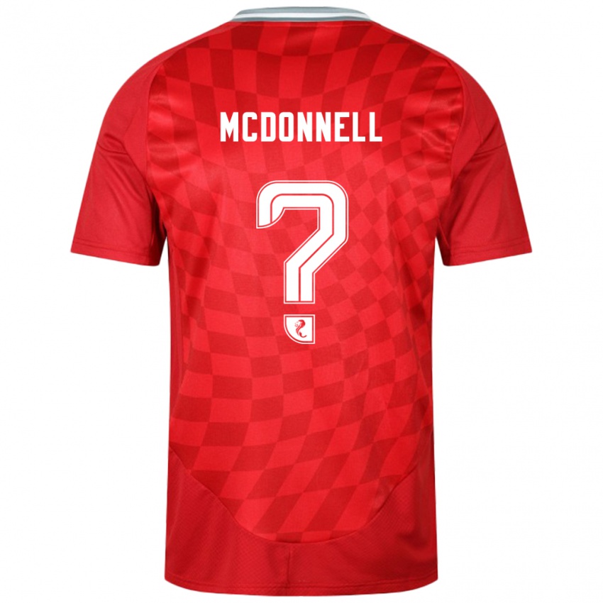 Kinder Noah Mcdonnell #0 Rot Heimtrikot Trikot 2024/25 T-Shirt Österreich