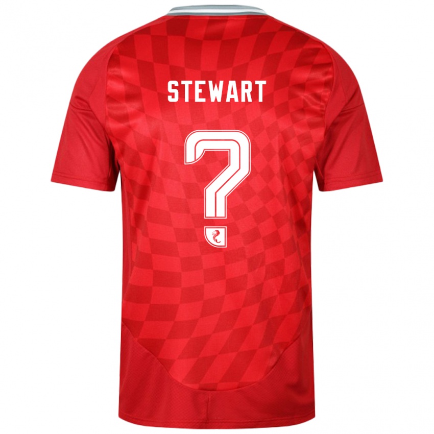 Kinder Alfie Stewart #0 Rot Heimtrikot Trikot 2024/25 T-Shirt Österreich