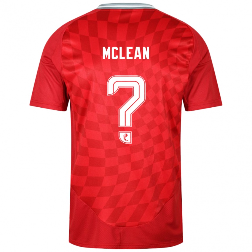 Kinder Sam Mclean #0 Rot Heimtrikot Trikot 2024/25 T-Shirt Österreich