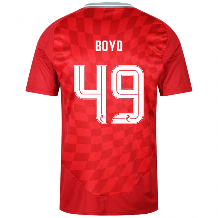 Kinder Fletcher Boyd #49 Rot Heimtrikot Trikot 2024/25 T-Shirt Österreich