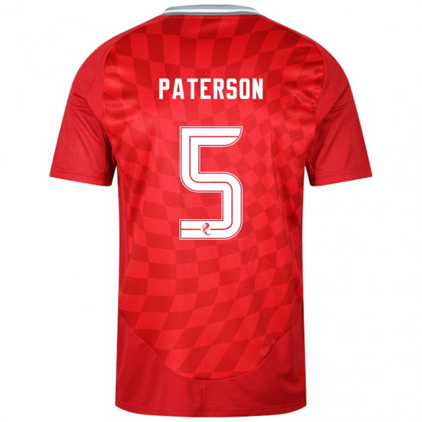 Kinder Donna Paterson #5 Rot Heimtrikot Trikot 2024/25 T-Shirt Österreich