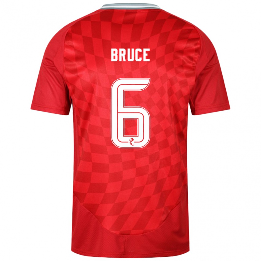 Kinder Natasha Bruce #6 Rot Heimtrikot Trikot 2024/25 T-Shirt Österreich