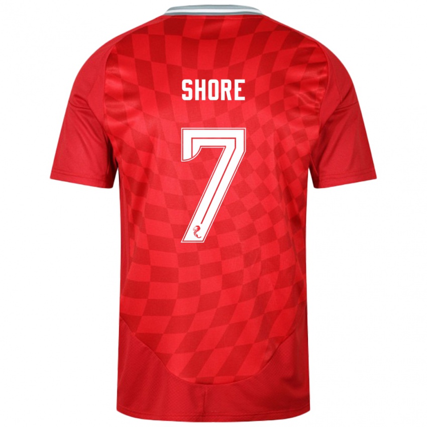 Kinder Eilidh Shore #7 Rot Heimtrikot Trikot 2024/25 T-Shirt Österreich