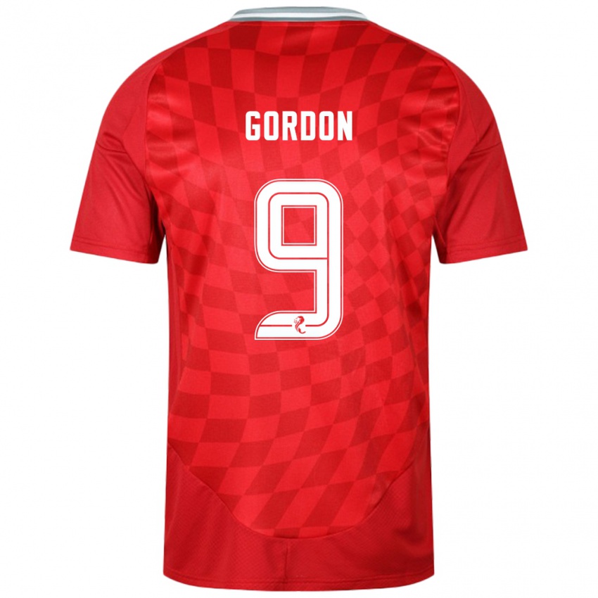 Kinder Lauren Gordon #9 Rot Heimtrikot Trikot 2024/25 T-Shirt Österreich