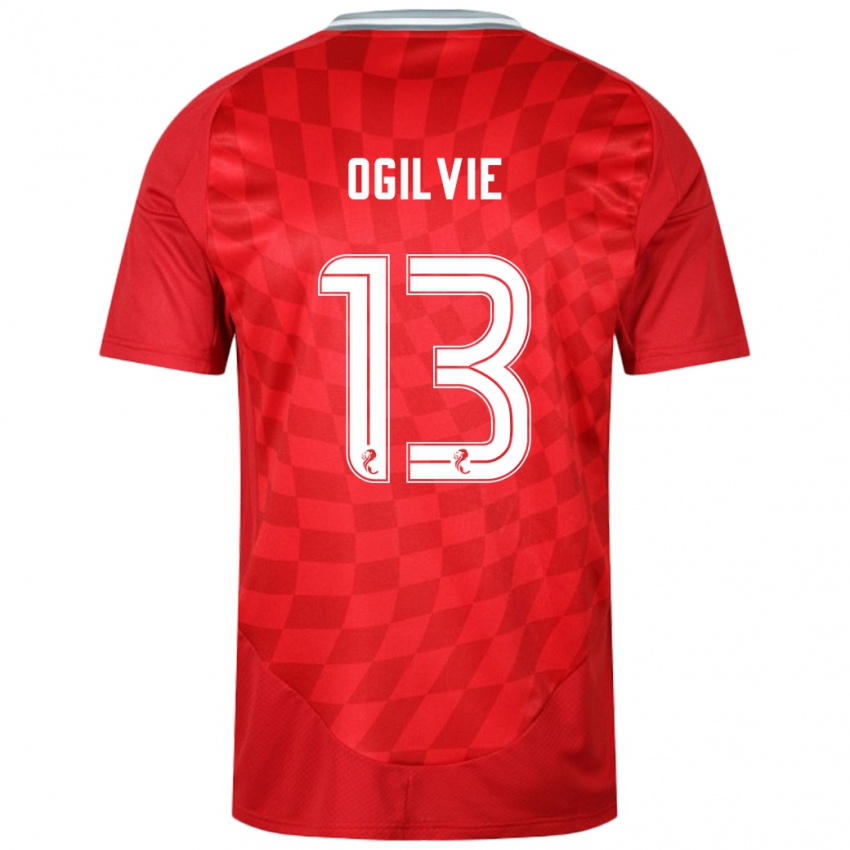 Kinder Francesca Ogilvie #13 Rot Heimtrikot Trikot 2024/25 T-Shirt Österreich