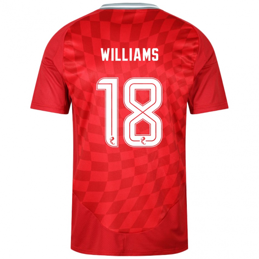 Kinder Rhys Williams #18 Rot Heimtrikot Trikot 2024/25 T-Shirt Österreich