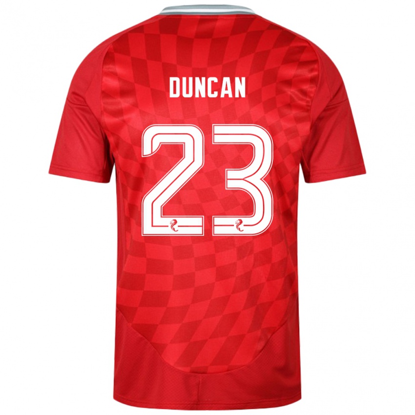 Kinder Ryan Duncan #23 Rot Heimtrikot Trikot 2024/25 T-Shirt Österreich