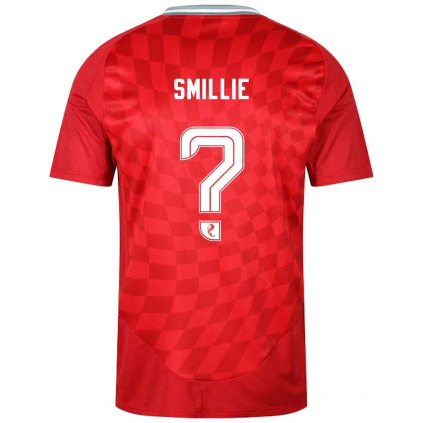 Kinder Reuben Smillie #0 Rot Heimtrikot Trikot 2024/25 T-Shirt Österreich