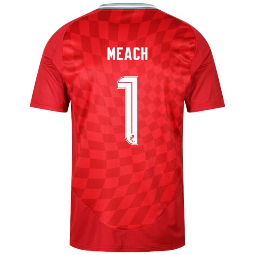 Kinder Aaliyah-Jay Meach #1 Rot Heimtrikot Trikot 2024/25 T-Shirt Österreich