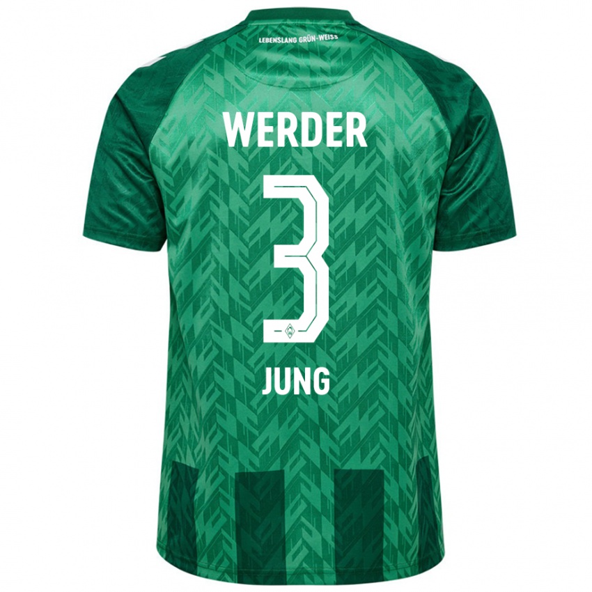 Kinder Anthony Jung #3 Grün Heimtrikot Trikot 2024/25 T-Shirt Österreich