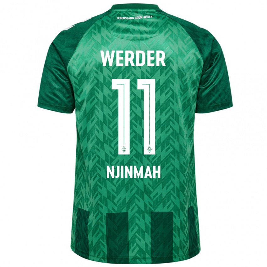 Kinder Justin Njinmah #11 Grün Heimtrikot Trikot 2024/25 T-Shirt Österreich