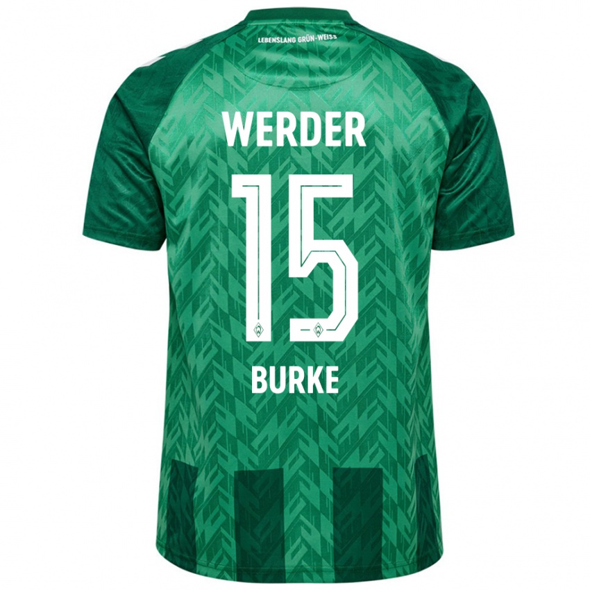 Kinder Oliver Burke #15 Grün Heimtrikot Trikot 2024/25 T-Shirt Österreich