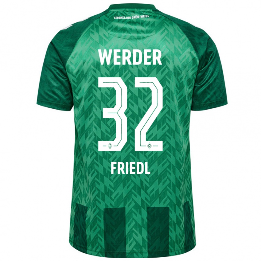 Kinder Marco Friedl #32 Grün Heimtrikot Trikot 2024/25 T-Shirt Österreich