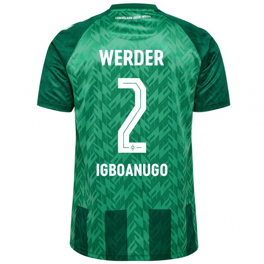 Kinder David Igboanugo #2 Grün Heimtrikot Trikot 2024/25 T-Shirt Österreich