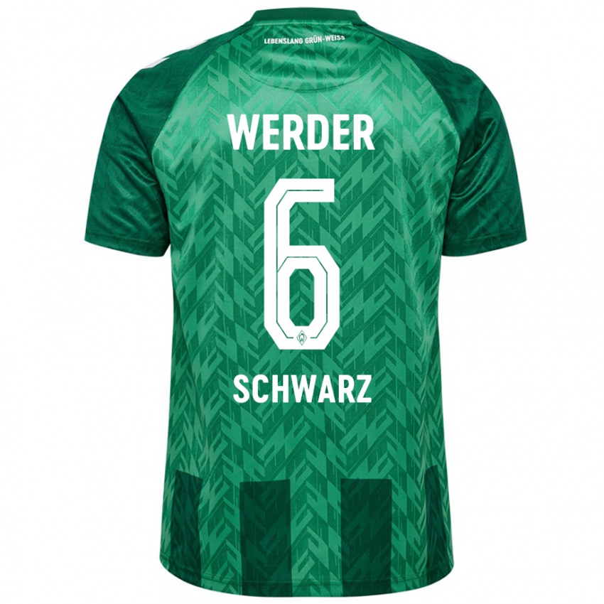 Kinder Ricardo-Felipe Schwarz #6 Grün Heimtrikot Trikot 2024/25 T-Shirt Österreich