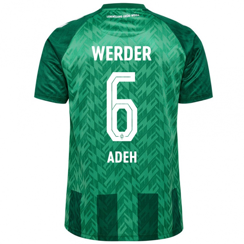 Kinder Wesley Adeh #6 Grün Heimtrikot Trikot 2024/25 T-Shirt Österreich