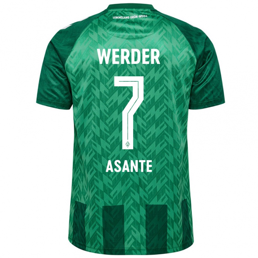 Kinder Davis Asante #7 Grün Heimtrikot Trikot 2024/25 T-Shirt Österreich