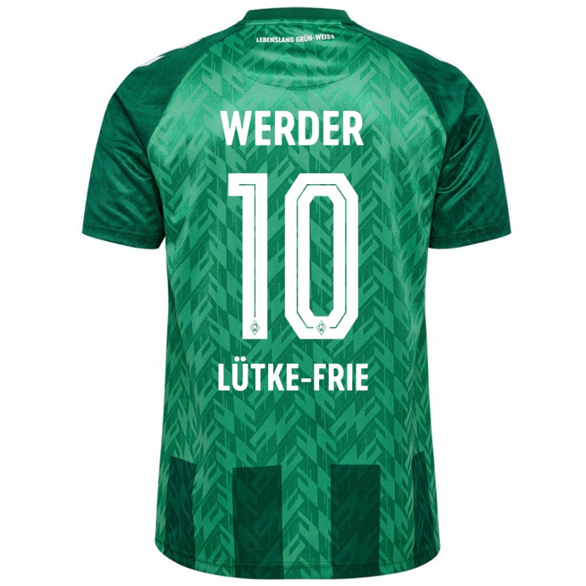 Kinder Dennis Lütke-Frie #10 Grün Heimtrikot Trikot 2024/25 T-Shirt Österreich