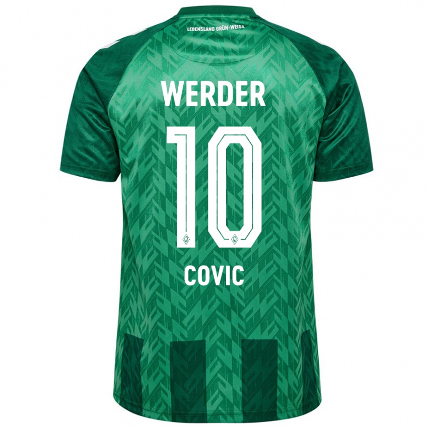 Kinder Patrice Covic #10 Grün Heimtrikot Trikot 2024/25 T-Shirt Österreich