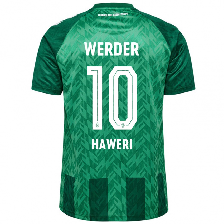 Kinder Adrian Haweri #10 Grün Heimtrikot Trikot 2024/25 T-Shirt Österreich