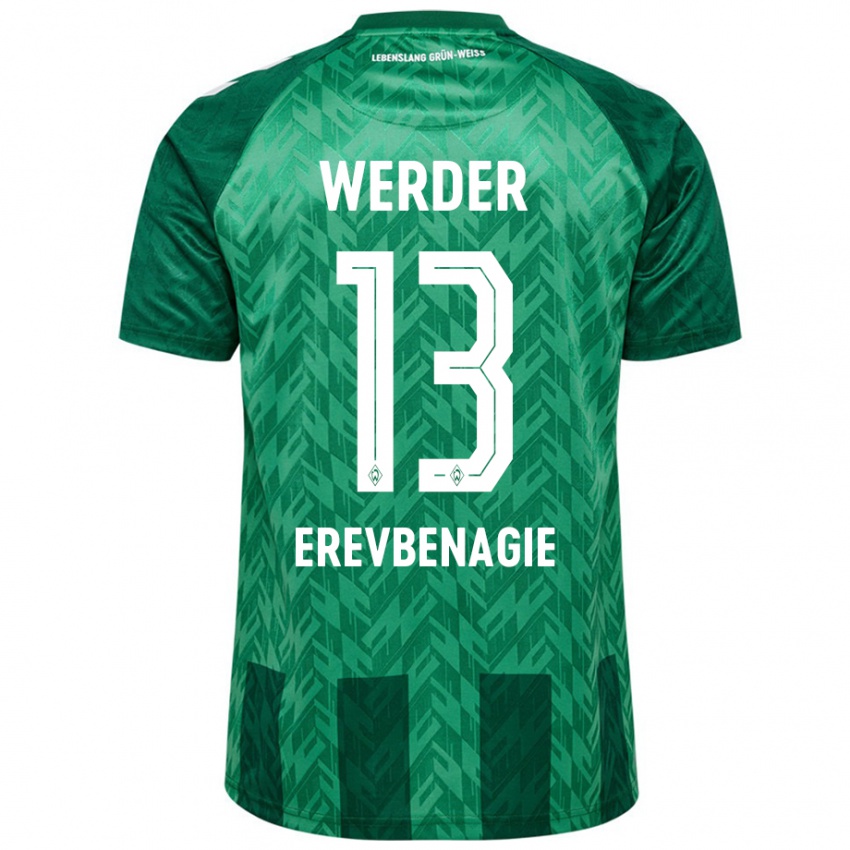 Kinder Paul Erevbenagie #13 Grün Heimtrikot Trikot 2024/25 T-Shirt Österreich