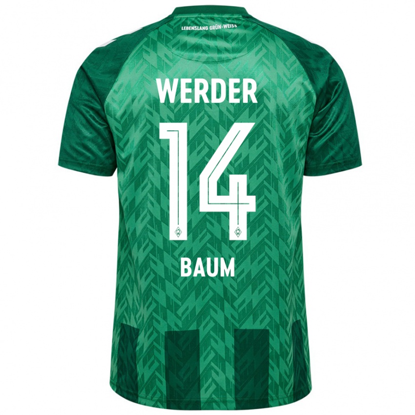 Kinder Lennart Baum #14 Grün Heimtrikot Trikot 2024/25 T-Shirt Österreich